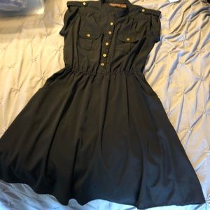 Speed Control New York NWOT black dress Lg